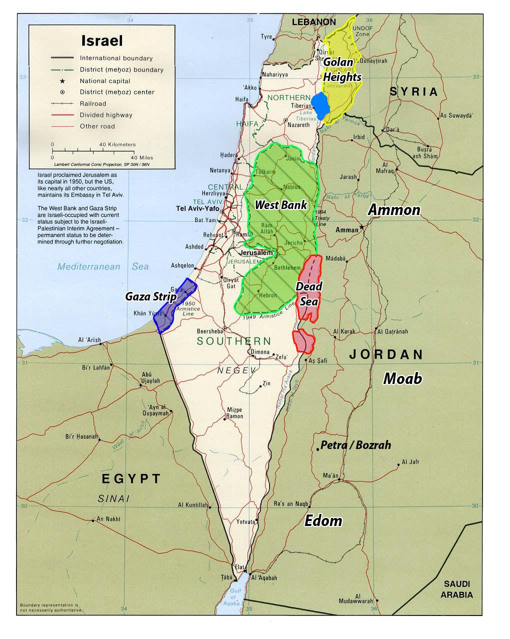 Israel Maps & Facts World Atlas